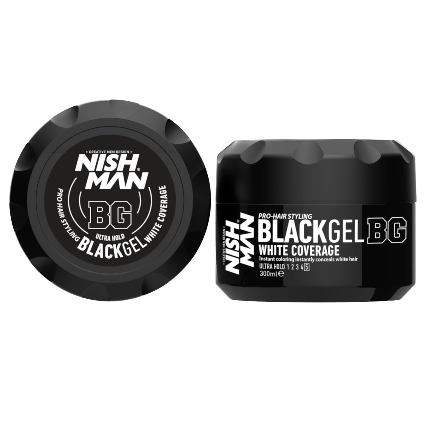 Black Gel White Coverage BG Nishman 300ml