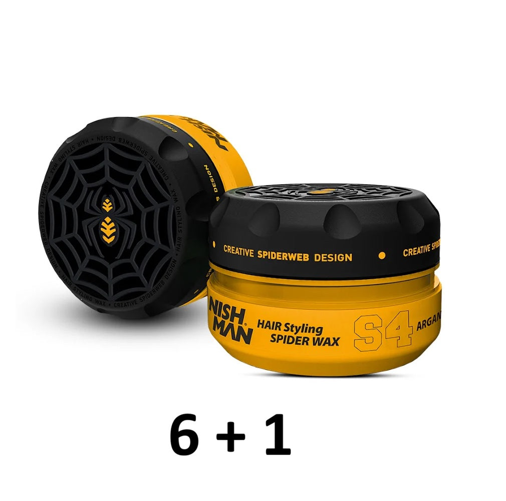 Cera Nishman Hair Spider Wax S4 Argan 150ml (6+1)