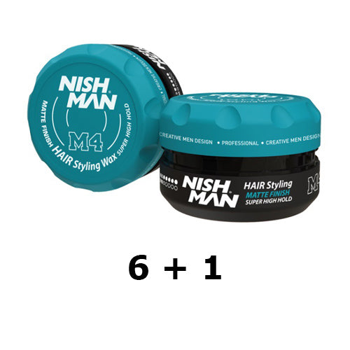 Cera Matte Finish Fixação Super Forte Nishman M4 100ml (6+1)