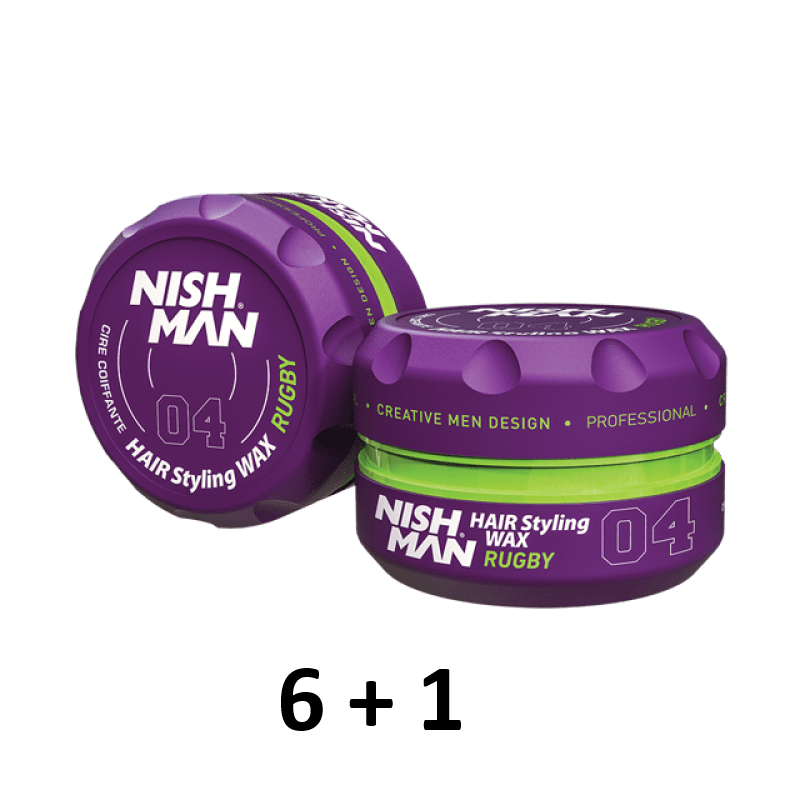Cera Nishman Hair Styling Wax 04 Rugby 150 ml (6+1)