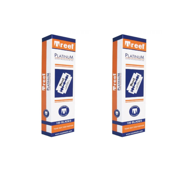 Lâminas Barbear Treet Platinium Inteiras 2 caixas - 200 Unidades
