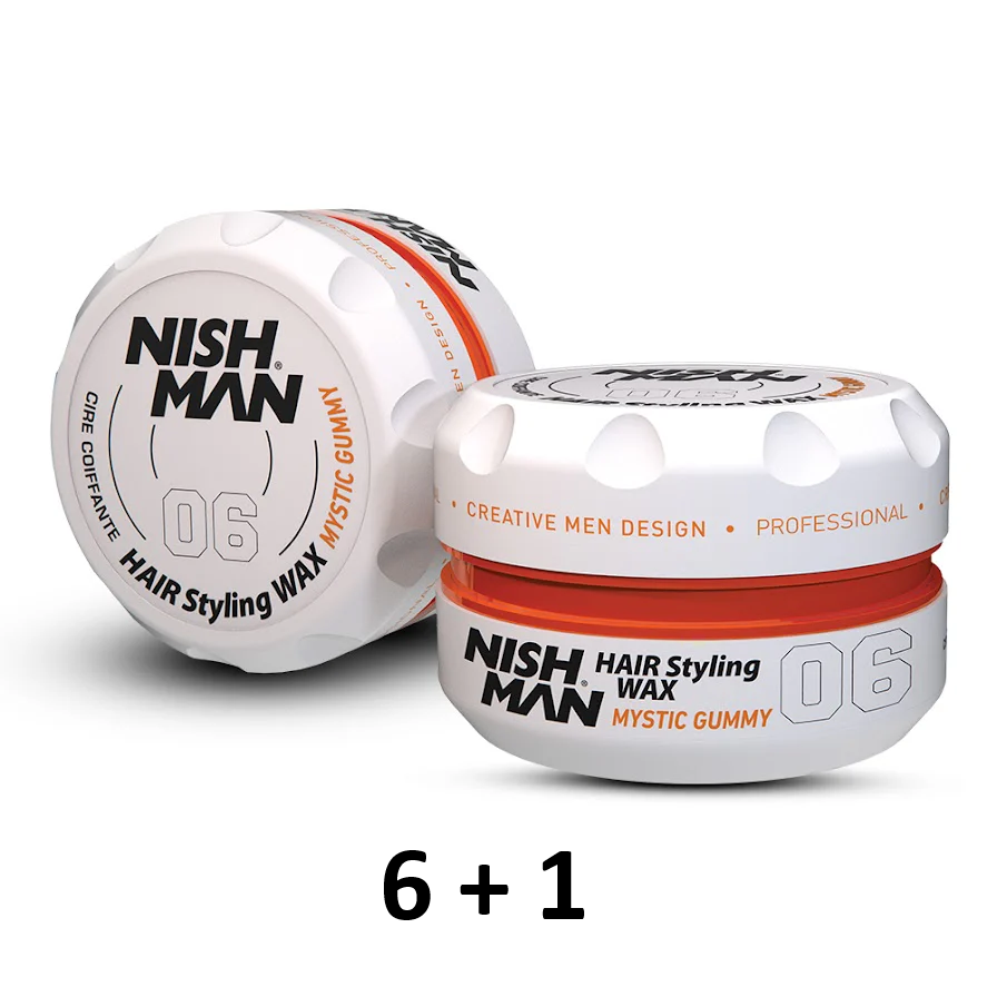 Cera Nishman Hair Styling Wax 06 Mystic Gummy 150 ml (6+1)