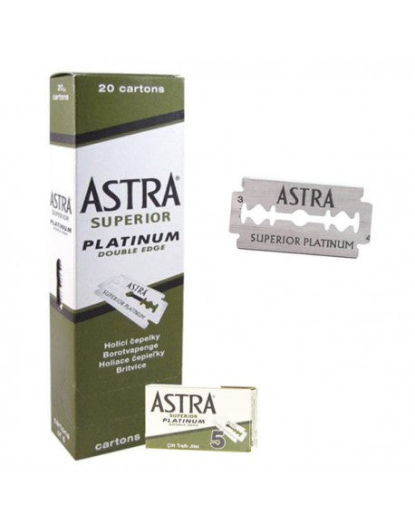 Lâminas Astra Superior Platinum 100 lâminas