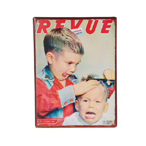 Placa Metálica para Barbearia