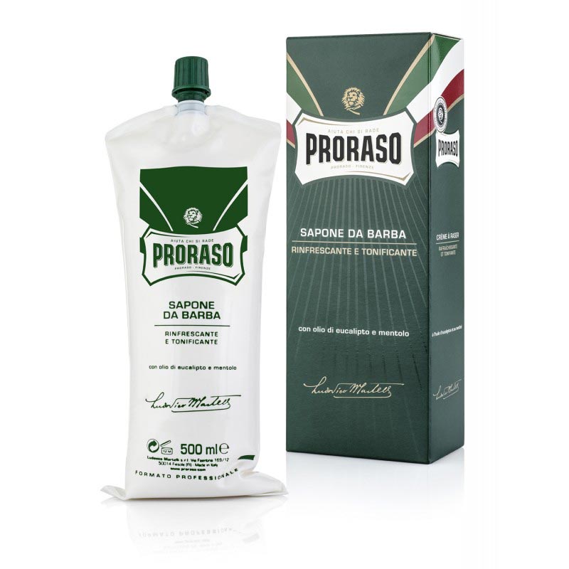 Sabão de barbear Proraso 500 ml - Eucalipto e Mentol