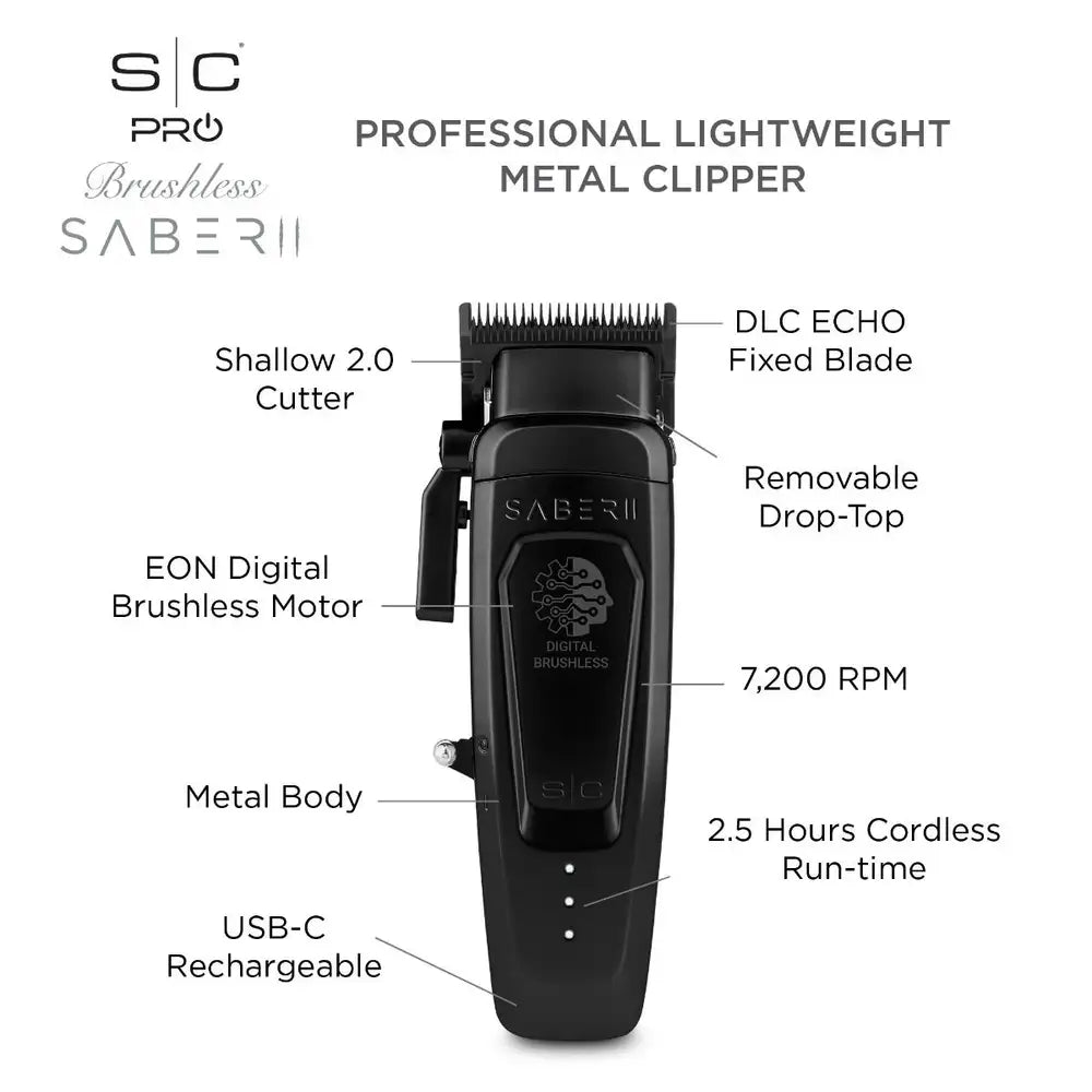 Stylecraft Saber II Clipper preta