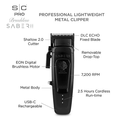 Stylecraft Saber II Clipper preta
