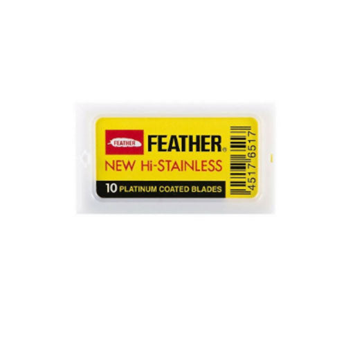 Lâminas duplas Feather New Hi-Stainless, 1cx=10 lâminas