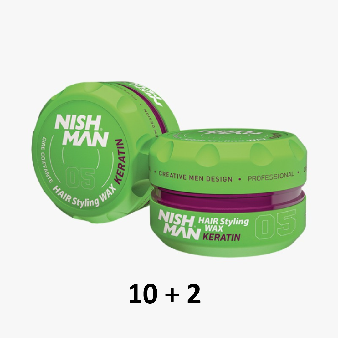 Cera Nishman Hair Styling Wax 05 Keratin 150 ml (10+2)