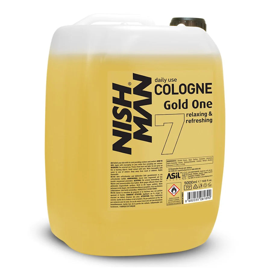After Shave Cologne Gold One nº7 Nishman 5 litros