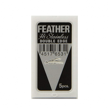 Lâminas duplas Feather Hi-Stainless, 1cx=5 lâminas