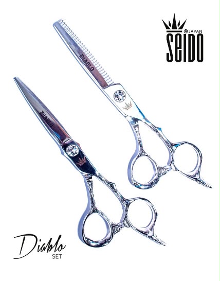 Conjunto de Tesouras Seido Diablo - 6.0