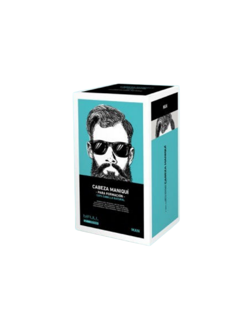 Cabeça académica de cabelo natural + Suporte
