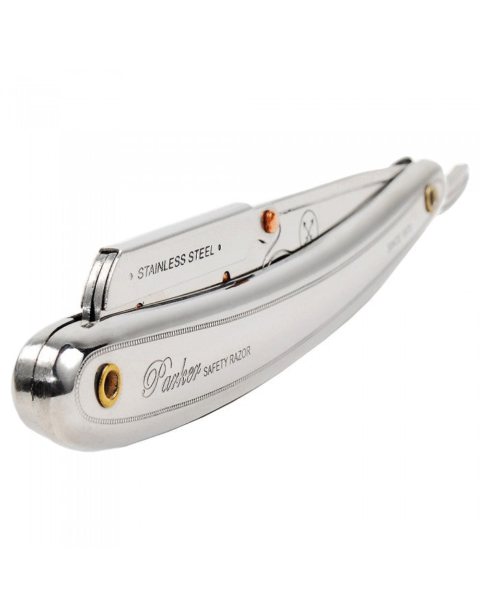 Parker navalha barbear safety cabo metal SRI