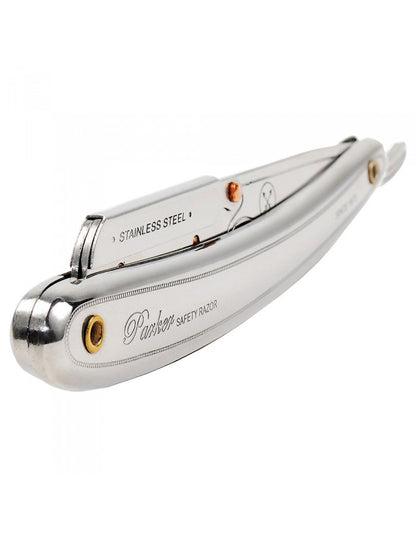 Parker navalha barbear safety cabo metal SRI