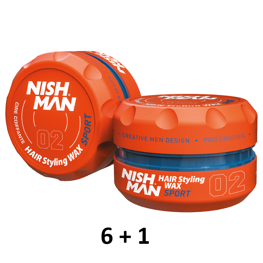 Cera Nishman Hair Styling Wax 02 Sport 150 ml (6+1)