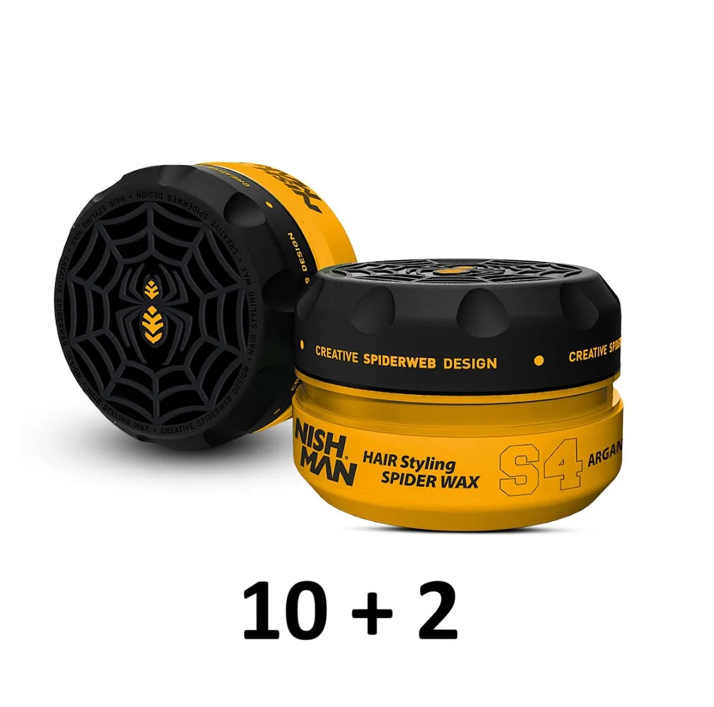 Cera Nishman Hair Spider Wax S4 Argan 150ml (10+2)